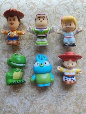Little People TOY STORY 6 Piece Lot WOODY BUZZ JESSE RABBIT REX BO PEEP